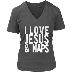 "I LOVE JESUS AND NAPS" Tee-Shirt, Sweatshirt, Tank or Hoodie - Adoration Apparel | Christian Shirts, Hats, for Women, Men and Toddlers