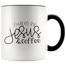 Load image into Gallery viewer, Fueled Jesus and Coffee - Mug - Adoration Apparel | Christian Shirts, Hats, for Women, Men and Toddlers