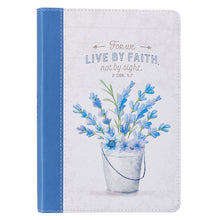 Load image into Gallery viewer, LuxLeather Live By Faith Journal - Adoration Apparel | Christian Shirts, Hats, for Women, Men and Toddlers