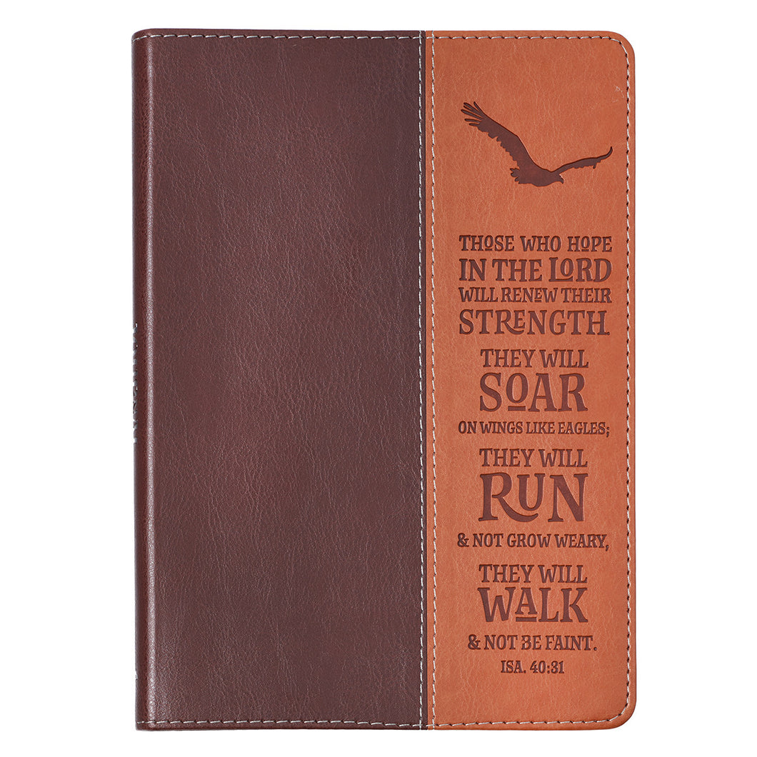 LuxLeather Soar On Wings Of Eagles Journal - Adoration Apparel | Christian Shirts, Hats, for Women, Men and Toddlers
