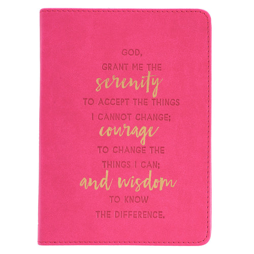 LuxLeather Handy-sized Serenity Prayer Journal - Adoration Apparel | Christian Shirts, Hats, for Women, Men and Toddlers