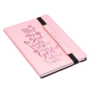 LuxLeather My Soul Finds Rest In God Alone Bullet Journal - Adoration Apparel | Christian Shirts, Hats, for Women, Men and Toddlers