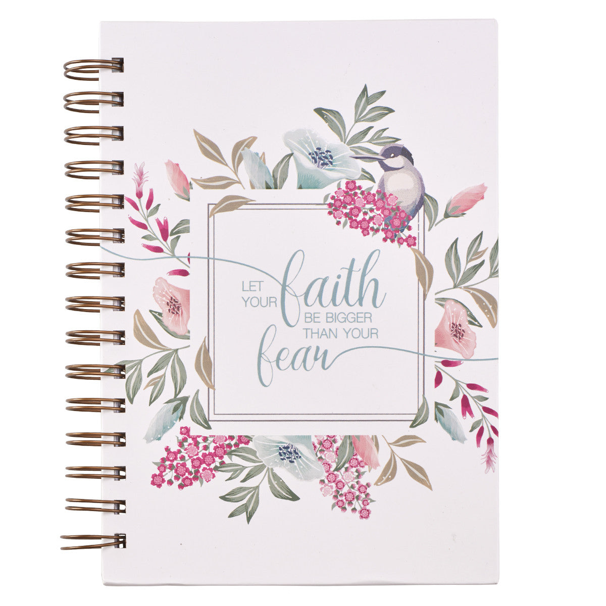 Let Your Faith Be Bigger Hardcover Wire Bound Journal - Adoration Apparel | Christian Shirts, Hats, for Women, Men and Toddlers