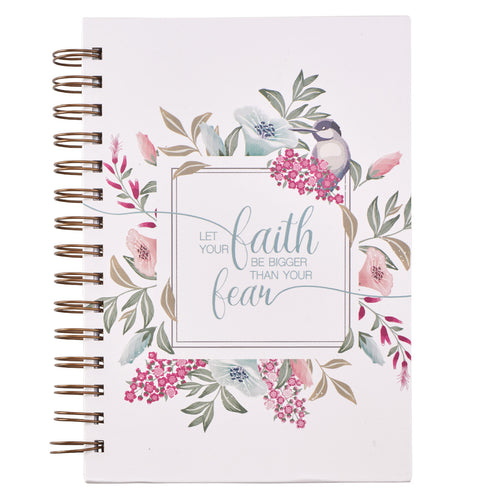 Let Your Faith Be Bigger Hardcover Wire Bound Journal - Adoration Apparel | Christian Shirts, Hats, for Women, Men and Toddlers