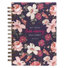 Load image into Gallery viewer, Love Mercy Wirebound Journal - Adoration Apparel | Christian Shirts, Hats, for Women, Men and Toddlers