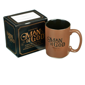 Man of God Coffee Mug- 1 Timothy 6:11 - Adoration Apparel | Christian Shirts, Hats, for Women, Men and Toddlers