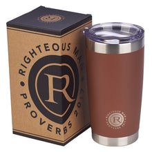 Load image into Gallery viewer, Stainless Steel Righteous Man Travel Mug - Adoration Apparel | Christian Shirts, Hats, for Women, Men and Toddlers