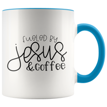 Load image into Gallery viewer, Fueled Jesus and Coffee - Mug - Adoration Apparel | Christian Shirts, Hats, for Women, Men and Toddlers