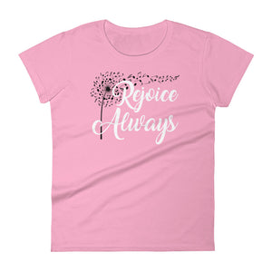 Rejoice Always Women's Anvil T-Shirt - Adoration Apparel | Christian Shirts, Hats, for Women, Men and Toddlers