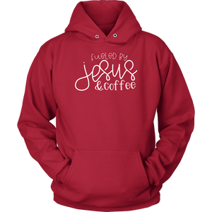 Fueled by Jesus & Coffee- shirts and hoodie - Adoration Apparel | Christian Shirts, Hats, for Women, Men and Toddlers